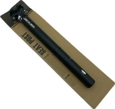Produktbild von ZOOM Fahrrad Sattelstütze Alu 350 mm schwarz Ø 27,2 - 31,8 mm extra stark