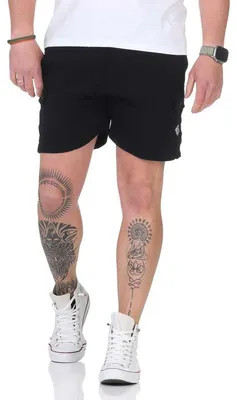 Produktbild von Herren Shorty Sporthose Freizeithose Bermudas mit Taschen; Schwarz/L