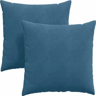 Obrázok produktu pre vidaXL Vankúš na pohovku 2 kusy modrý 80 x 80 cm manšestrová látka