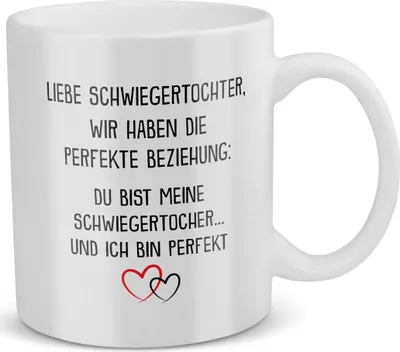 Produktbild von 22Feels Schwiegertochter Geschenk Braut Hochzeit Tasse Frauen Geburtstag Muttertag Weihnachten Haferl Kaffeetasse Geschenkidee