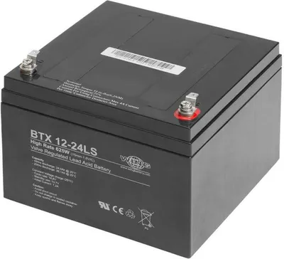 Zdjęcie produktu dla Wing BTX12-24LS 12V 24Ah wysokoprądowy akumulator ołowiowy AGM ołowiowo-żelowy