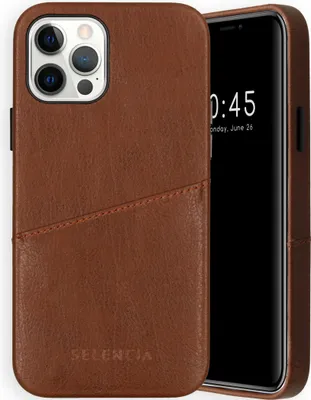 Produktbild von Selencia Vayu -Backcover iPhone 12 (Pro) - Braun