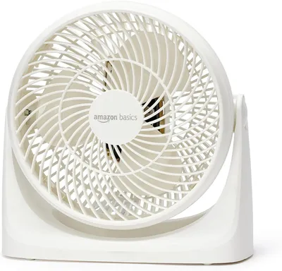 Productafbeelding van Tafelventilator - Bureauventilator 18 cm - 3 snelheden - 90° kantelbaar - Stil - Wit
