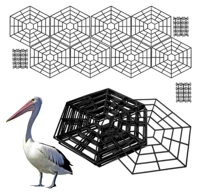 Produktbild von Teichabdecknetz | Schutznetz für Teiche | Sechseckiges Netz gegen Katzen, Reiher, Möwen und Marder