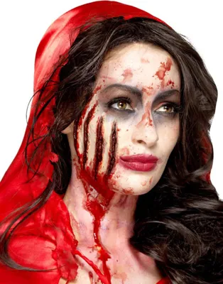 Produktbild von Tiefe Kratzwunden Halloween-Wunden Latexapplikationen 4 Stück rot -
