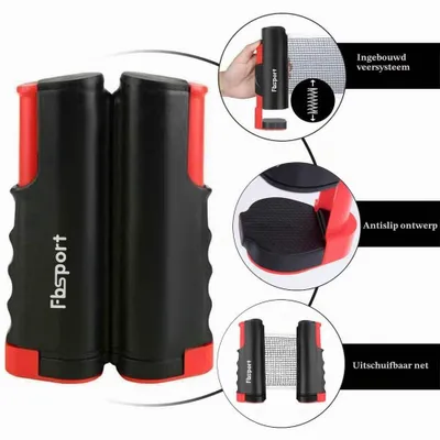 Produktbild von Tischtennisschläger Tischtennisset Tischtennisnetz - 2 Schläger - 6 Bälle - Teleskopnetz - Mit Tasche
