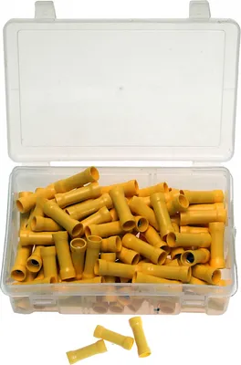 Image de 100 x cosses Assortiment de cosses à sertir TYPE CONNECTEURS JAUNES 4,0-6,0 mm²