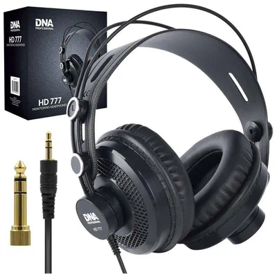 Immagine prodotto di Cuffie da studio DNA HD 777, con padiglioni parzialmente aperti e design circumaurali
