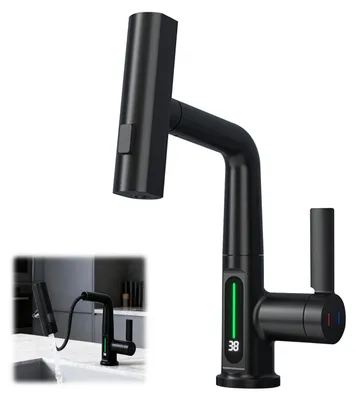 Immagine prodotto di Rubinetto da cucina con doccetta estraibile e display LED digitale