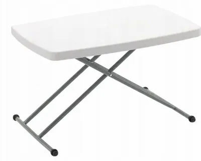 Obrázok produktu pre Skladací stôl s nastaviteľnou výškou, rozmer 76,5 x 49,5 cm (výška 36–71,5 cm), model 62678