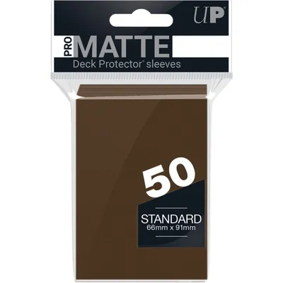 Image de UP Pro-Matte Sleeves brun (50 pièces)