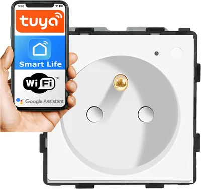 Produktbild von Steckdosenmodul mit Stift 230V WLAN weiß