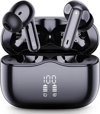 Produktbild von In-Ear-Bluetooth 5.4 mit 4 ENC Noise Cancelling Mics, HiFi Stereo 40Std Kabellose Kopfhörer, IP7 Wasserdicht In Ear Kopfhörer Kompatibel mit IOS