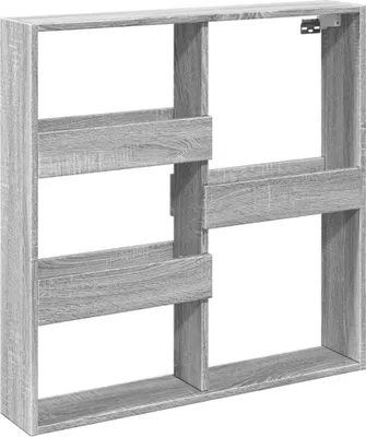 Produktbild von vidaXL Wandschrank Grau Sonoma 80x15x80 cm Holzwerkstoff