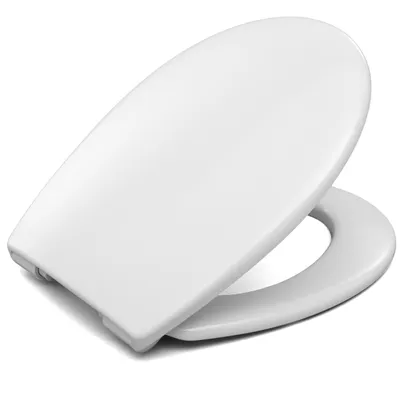 Produktbild von Toilettensitz kompatibel mit GROHE BAU WC Sitz aus antibakteriellem Duroplast, Toilettendeckel mit Absenkautomatik Soft Close