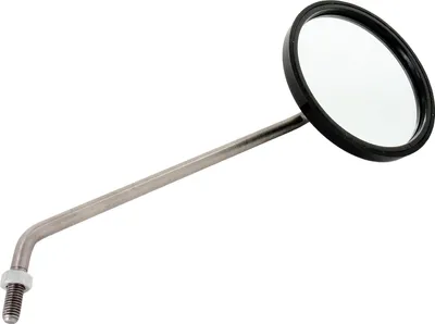 Image de Miroir, Ø90mm, droite, Forme d'origine - pour Simson S50, S51, S70, KR51/2 Schwalbe, SR50, SR80