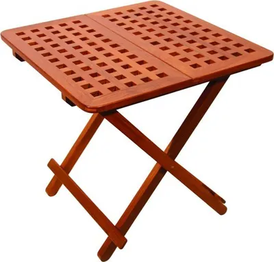 Image de Table en teck pliable 60x60 cm , 1 pièce