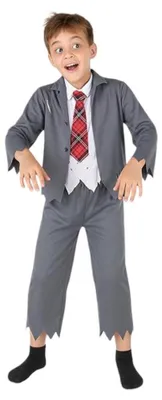 Immagine prodotto di Costume da zombie per bambini – Costume di Halloween e di Carnevale per bambini dai 9 agli 11 anni