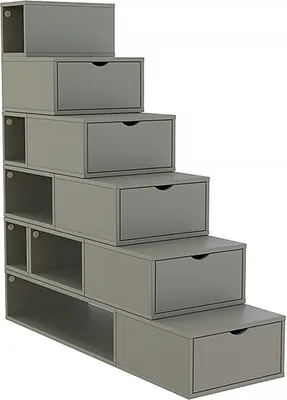 Immagine prodotto di Scaffale a gradini 150 cm - Grigio