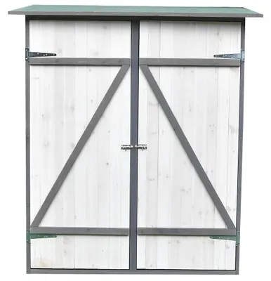 Produktbild von Geräteschuppen Gartenschrank Holzhäuschen Verschließbar Gerätehaus Stauraum Holz