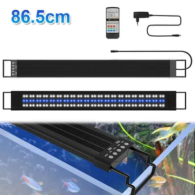 Produktbild von Eikuavons LED-Aquarienbeleuchtung mit Fernbedienung, Lampe für Fischbecken, 30 W, 86,5 cm