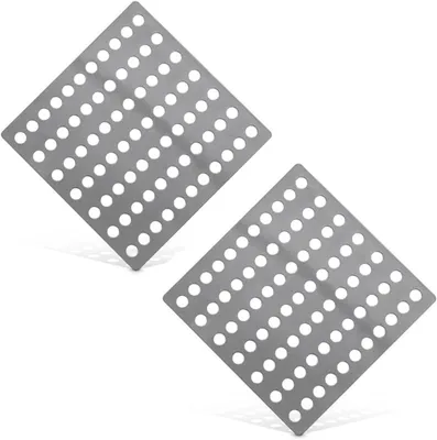 Productafbeelding van Stks Vierkante Afvoer Guard 15x15Cm Afvoerhoezen Outdoor Metalen Afvoer Cover Douche Tuin Rvs LT