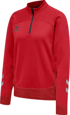Produktbild von Hummel Lead Half Zip Damen, TRUE RED, M