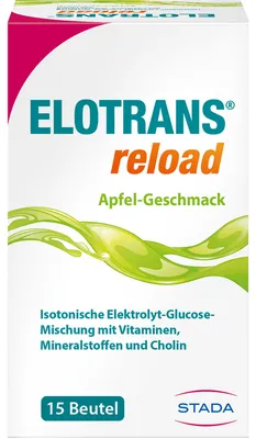 Produktbild von Elotrans reload Elektrolyt-Pulver Apfel Btl. 15X7.45 g