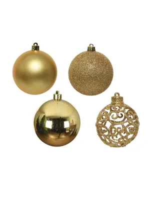 Produktbild von Kleine Weihnachtskugeln gold 16 Stück 6 cm