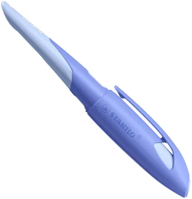 Zdjęcie produktu dla Szkolne pióro wieczne dla leworęcznych ze stalówką A - STABILO EASYbirdy Pastel - niebieskie