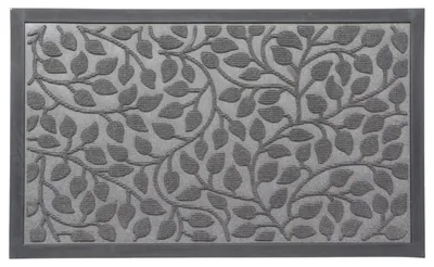 Immagine prodotto di Luance Tappetino Feuillage - grigio scuro - gomma - rettangolare - 75 x 45 cm - tappetino lavabile