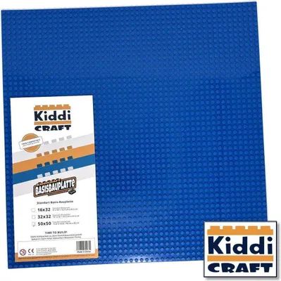 Obrázok produktu pre Základná doska pre stavebnicu 50 x 50, modrá – kompatibilná, 40 x 40 cm