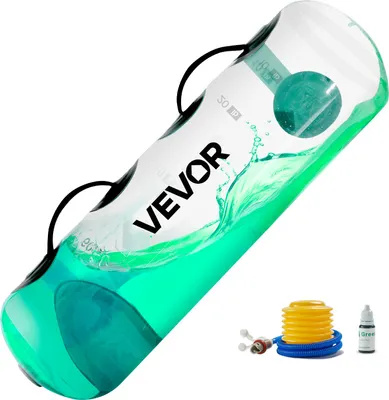 Image de VEVOR Poids aquatiques Aquabag Training Powerbags, 22,68 kg, appareils de fitness portables et réglables pour la stabilité et l'entraînement complet du corps, pour l'entraînement de l'équilibre, les exercices en salle de sport, transparent