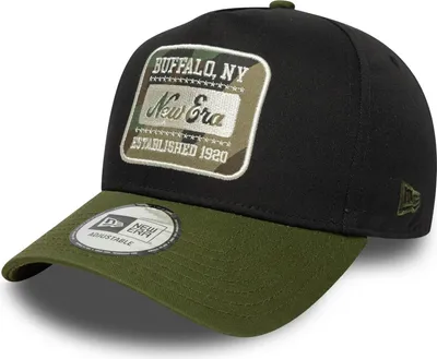 Immagine prodotto di Cappello trucker New Era A-Frame - BRAND PATCH schwarz wood camo