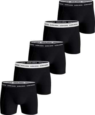 Produktbild von Bjorn Borg boxershorts Essential (5-pack), heren boxers normale lengte, zwart
