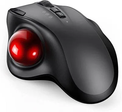 Obrázok produktu pre Ergonomická bezdrôtová myš s trackballom, myš s rozhraním Bluetooth a USB, 3 nastavenia DPI, pre PC, Android a Windows.