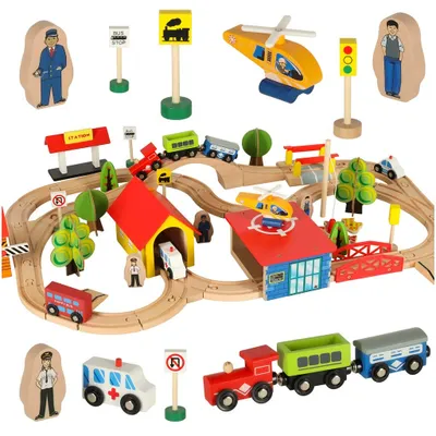 Immagine prodotto di Locomotiva del treno in legno City 69el