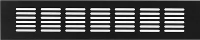Produktbild von Lüftungsgitter LG-3006 BL Schwarz eloxiert Stegblech 300 x 60 mm