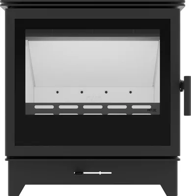 Produktbild von Hitze GATTO M Kaminofen 5,3 kW – kompakter Holzofen mit Panoramascheibe & Ecodesign