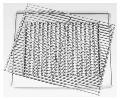 Produktbild von 2-teiliges Set Grillrost und Flammabdeckung für 3-flammige Gasgrills