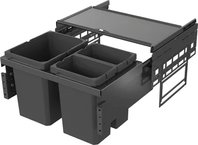 Produktbild von VS ENVI Space S Abfalltrennsystem KB 600 mm 15,5/2 x 7,5 L Lava