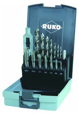 Productafbeelding van RUKO Boorset voor schroefdraad, type 245004RO, snelslijpend staal