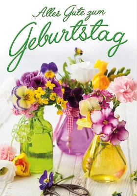Produktbild von Geburtstag  Glückwunschkarte im Format 115x17cm mit Umschlag