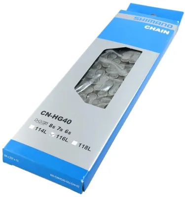 Image de Chaîne Shimano CN-HG40 6/7/8 fois, 116 maillons, Hyperglide