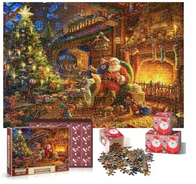 Produktbild von Adventskalender Puzzle 1008 Teile Weihnachten 2026