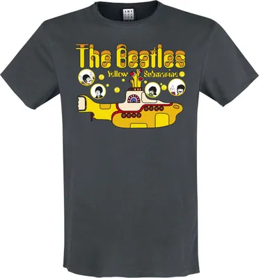 Produktbild von The Beatles T-Shirt Herren Amplified Collection - Yellow Submarine Bubbles charcoal 3XL