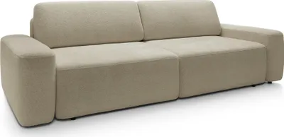 Produktbild von Selsey Baleo - 3-Sitzer Sofa mit Schlaffunktion, Chenille-Bezug, Beige