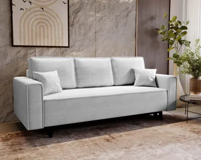 Produktbild von Schlafsofa Cordstoff - LUX 225 cm - Sofa mit schlaffunktion und Bettkasten
