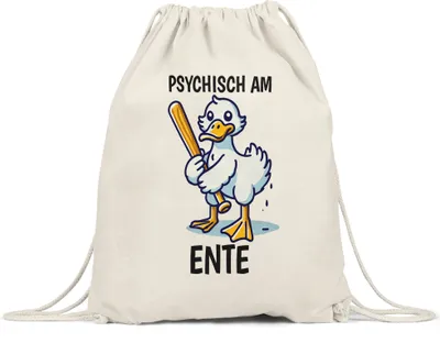 Produktbild von Psychisch am Ente Turnbeutel lustig Humor Ente Spruch witzig Geschenk