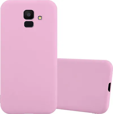 Obrázok produktu pre Cadorabo puzdro pre Samsung Galaxy J6 2018 ochranné puzdro v ružovej farbe puzdro na mobilný telefón TPU silikónový kryt